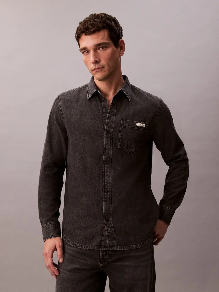CK JEANS Áo Sơ Mi Denim Nam