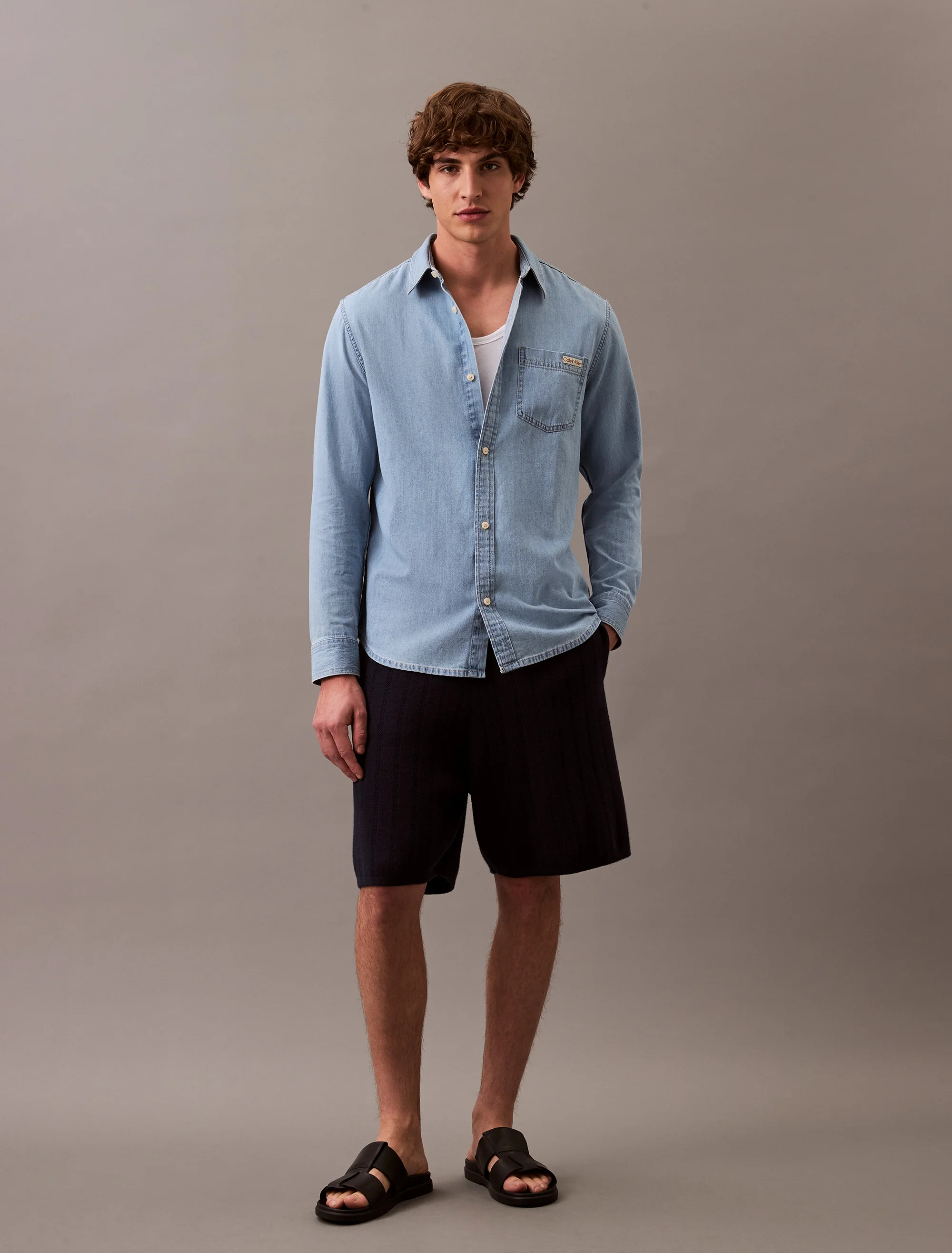 CK JEANS Áo Sơ Mi Denim Nam Regular Fit