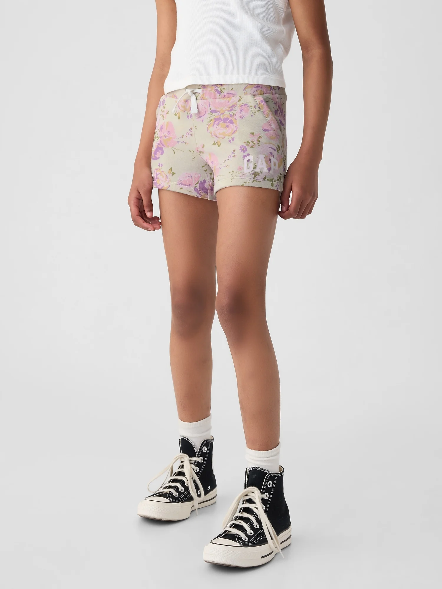 GAP Quần Short Thun Bé Gái - Logo