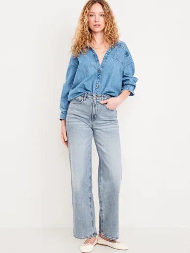 OLD NAVY Quần Ống Rộng Nữ