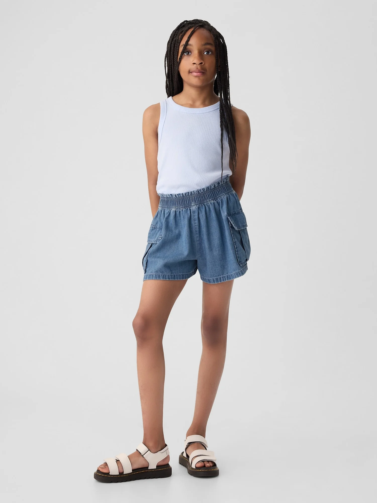GAP Quần Short Jeans Bé Gái