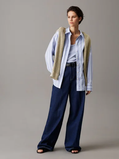 CK JEANS Áo Sơ Mi Nữ Relaxed Shirt