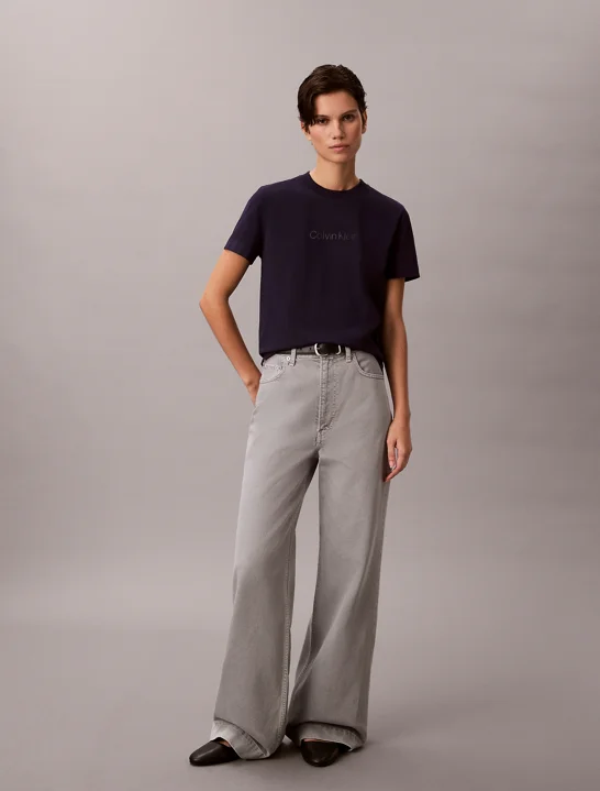CK JEANS Áo Thun Nữ Cooling Jersey Crew Tee