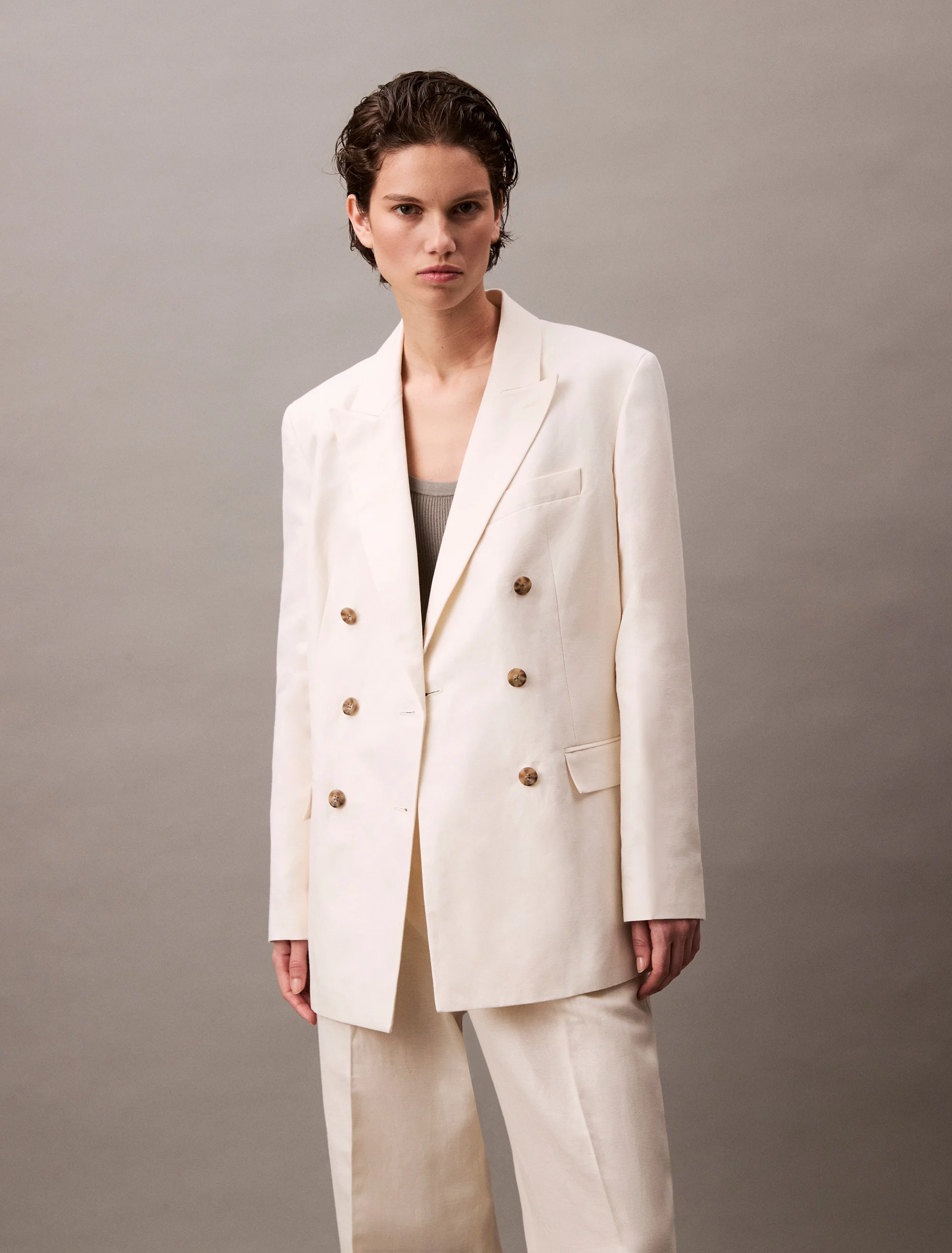 CK JEANS Áo Khoác Blazer Nữ Relaxed Fit