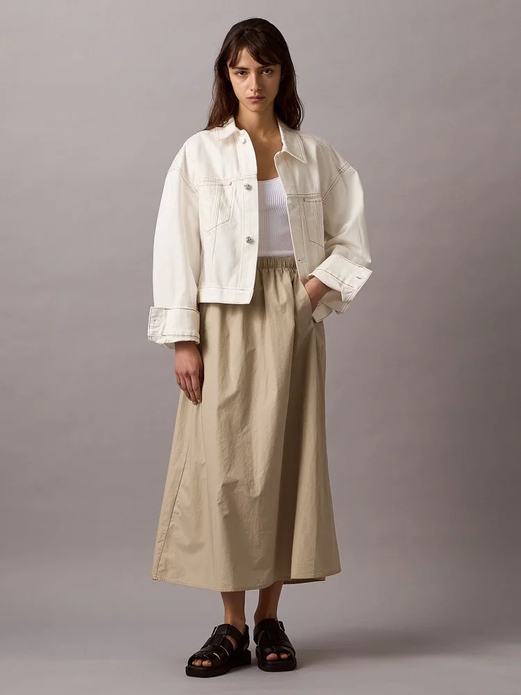 CK JEANS Chân Váy Nữ Midi Fit