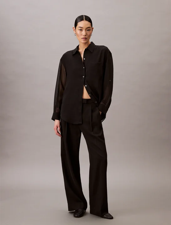 CK JEANS Áo Sơ Mi Nữ Classic Fit