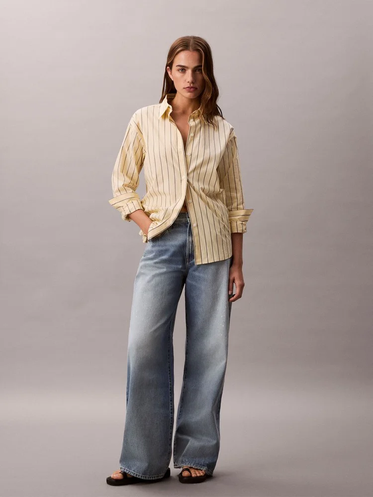 CK JEANS Áo Sơ Mi Nữ Relaxed Fit