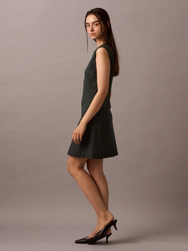 CK JEANS Đầm Nữ Quarter Zip A-Line Mini Dress
