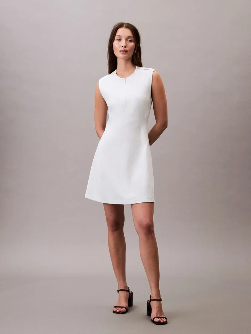 CK JEANS Đầm Nữ Quarter Zip A-Line Mini Dress