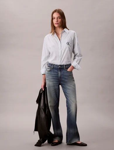 CK JEANS Áo Sơ Mi Nữ Relaxed Fit