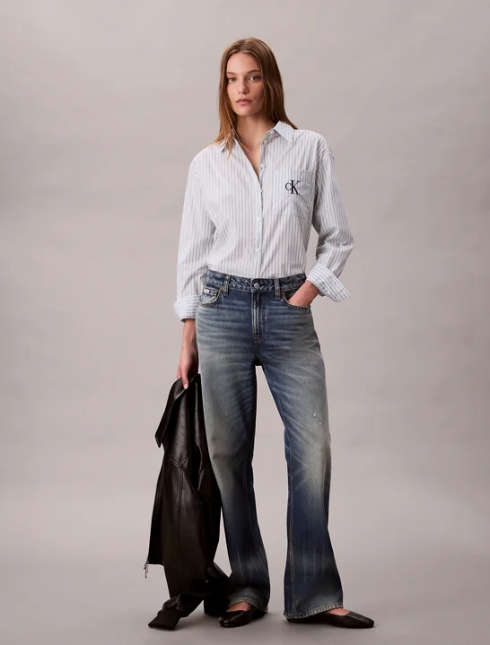CK JEANS Áo Sơ Mi Nữ Relaxed Fit