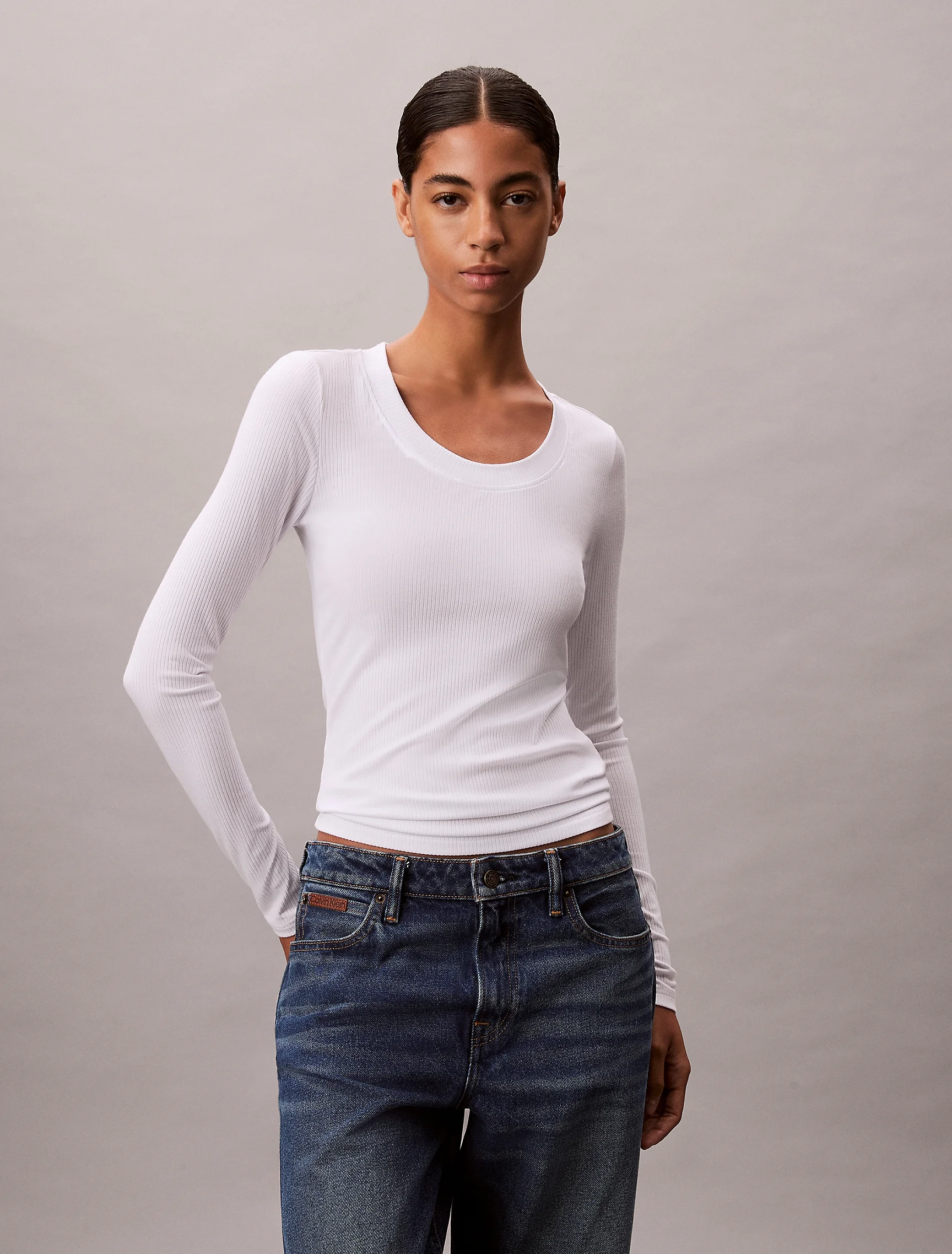 CK JEANS Áo Thun Nữ Fashion Fit