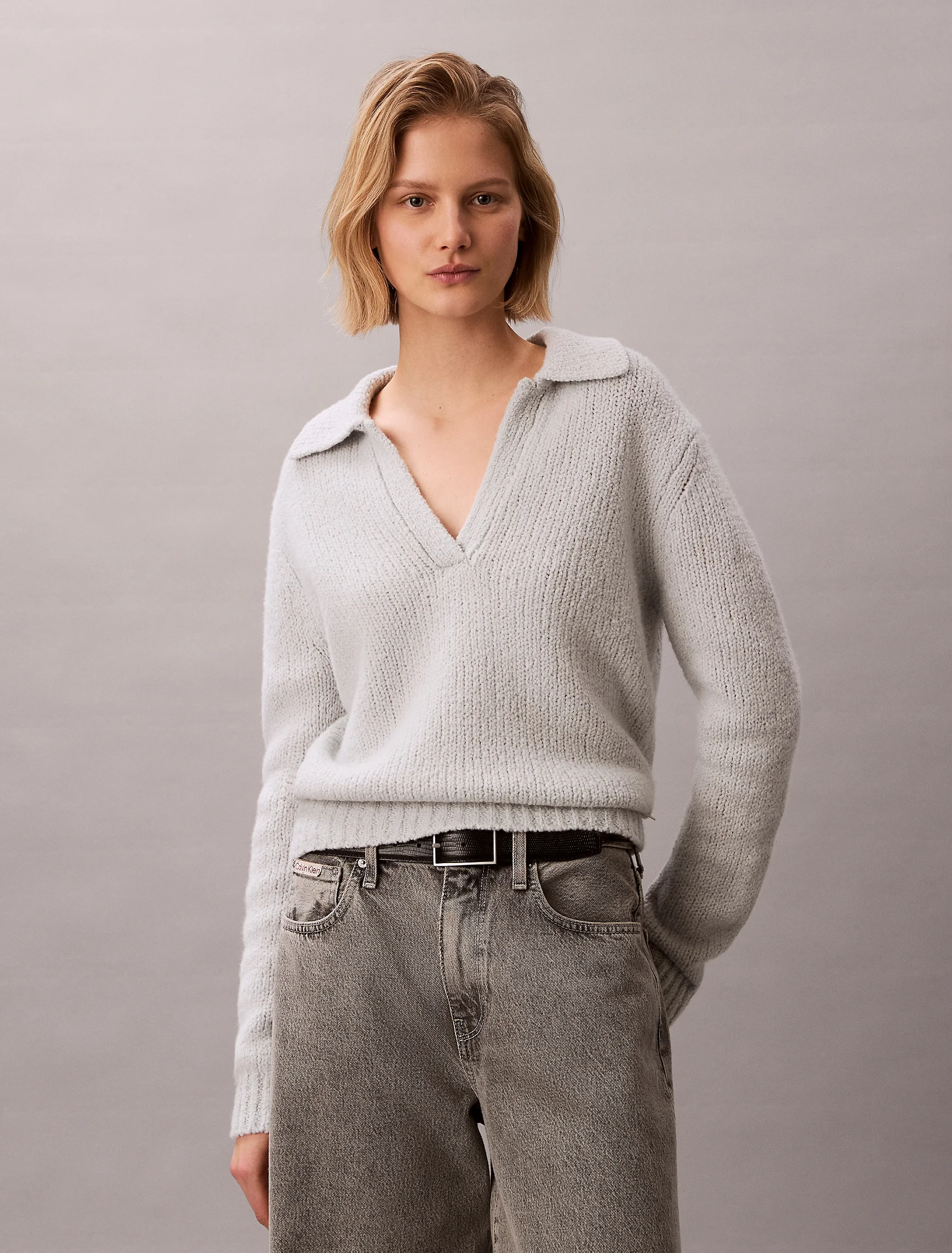 CK JEANS Áo Len Nữ Regular Fit