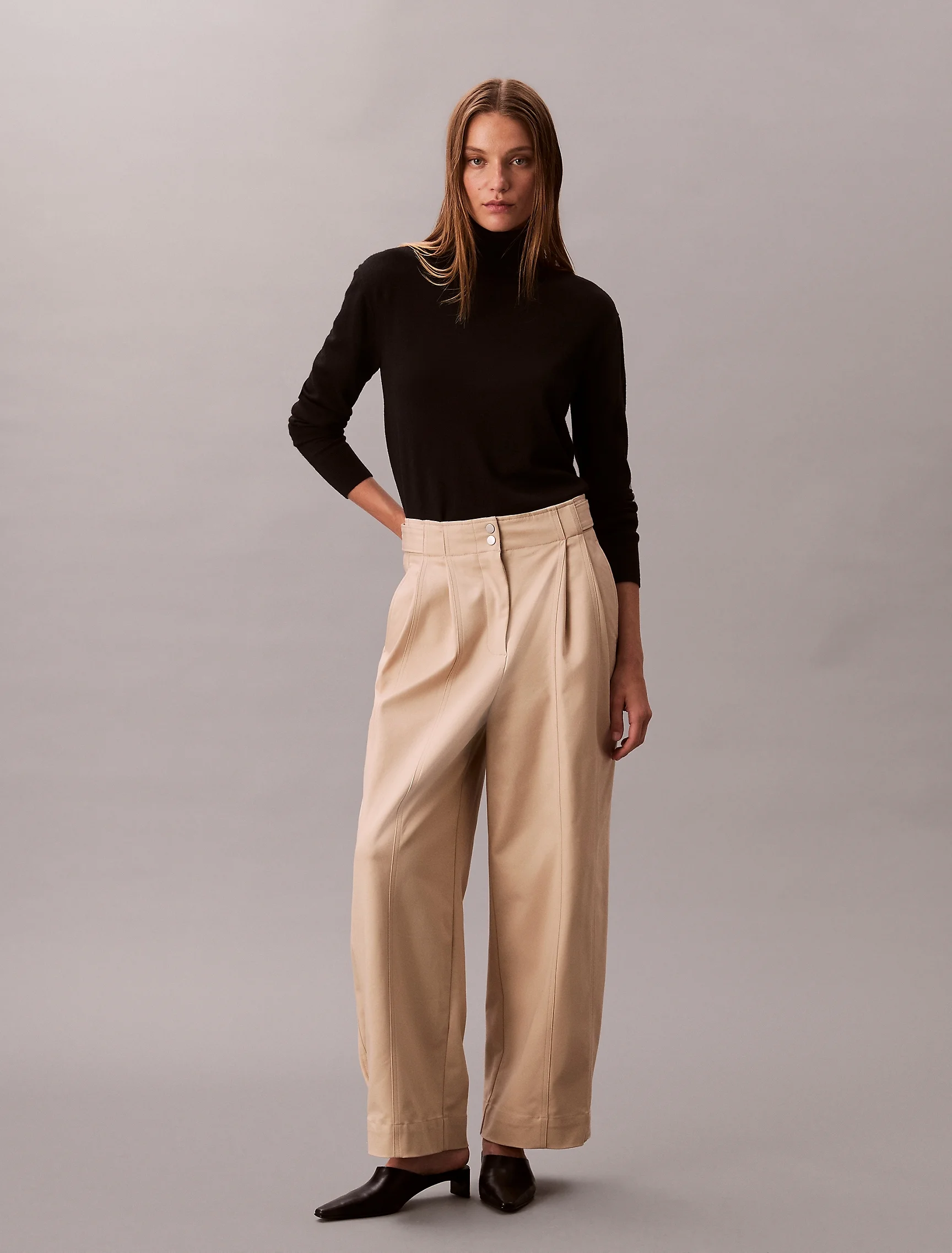 CK JEANS Quần Dài Nữ Relaxed Straight Fit