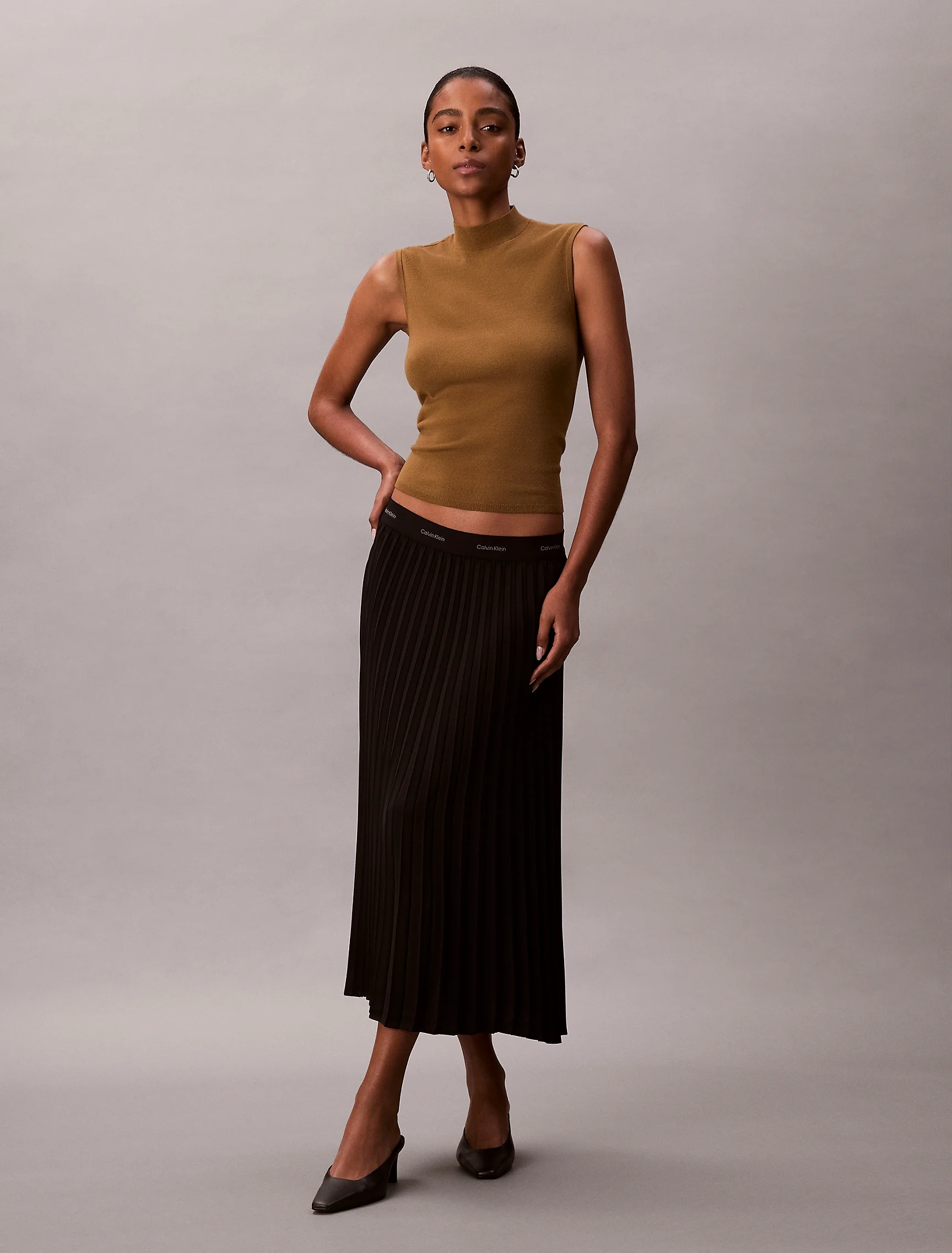 CK JEANS Chân Váy Nữ Midi Fit