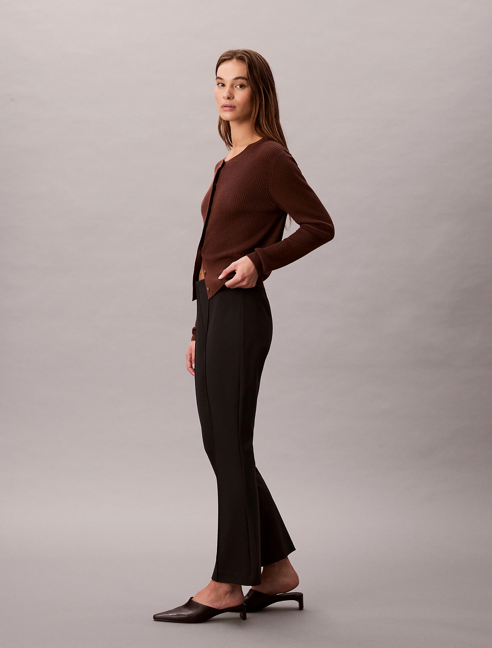 CK JEANS Quần Dài Nữ Regular Flare Fit