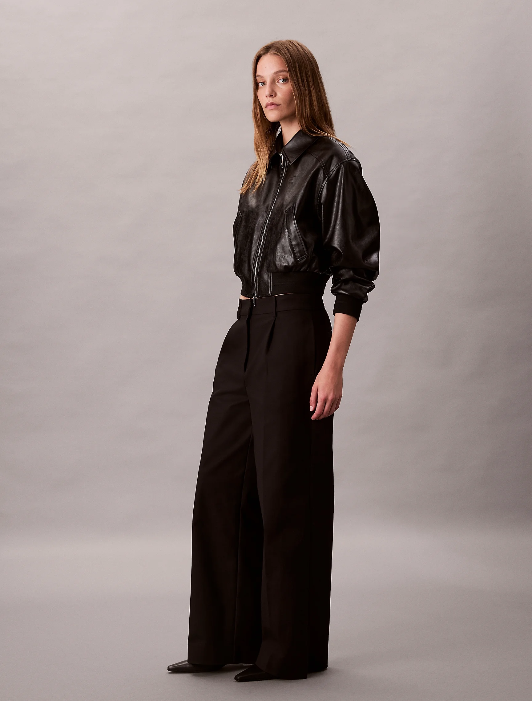 CK JEANS Quần Dài Nữ Wide Leg Fit