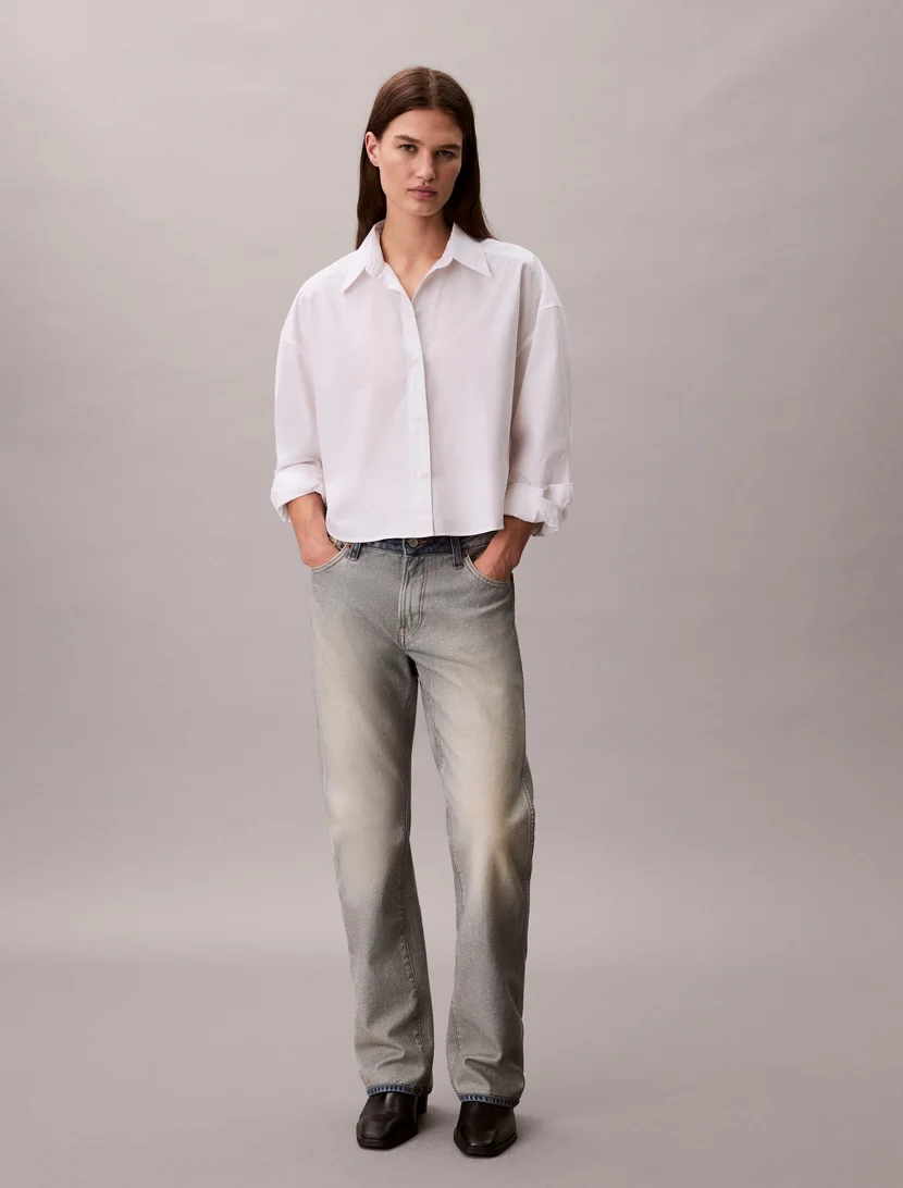 CK JEANS Áo Sơ Mi Nữ Oversized Fit