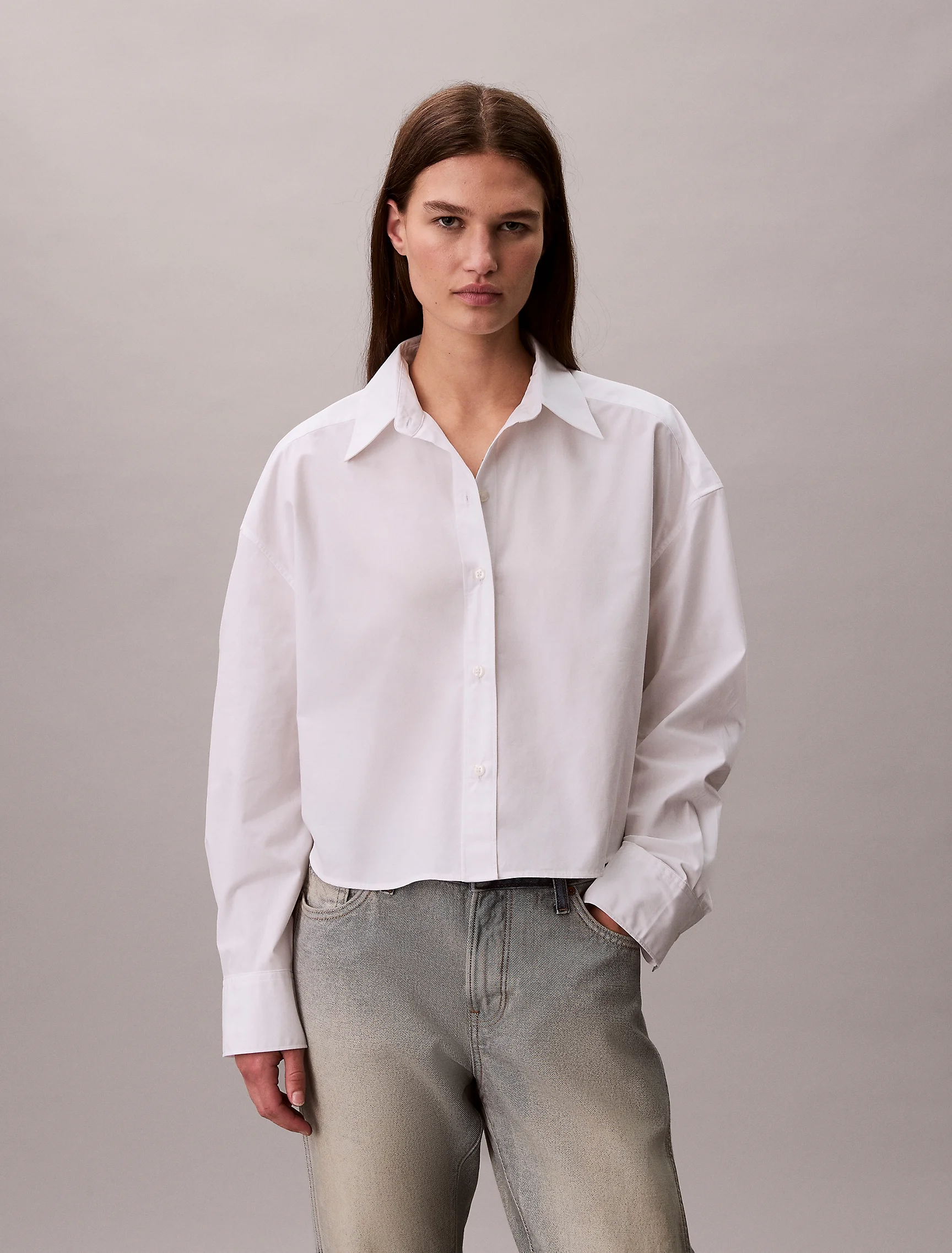 CK JEANS Áo Sơ Mi Nữ Oversized Fit