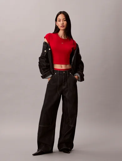 CK JEANS Áo Nữ LNY Baby Fit