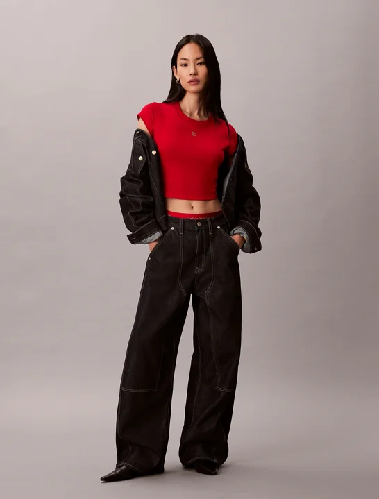 CK JEANS Áo Nữ LNY Baby Fit