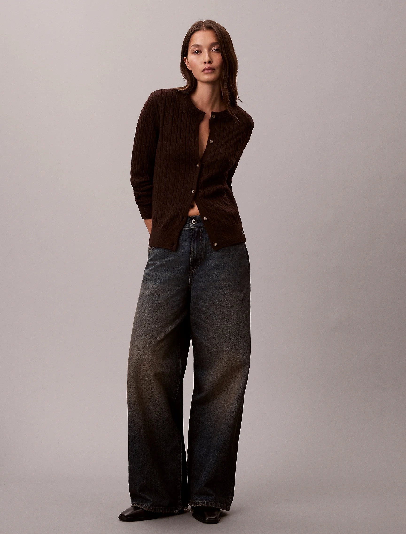 CK JEANS Áo Len Nữ Slim Fit