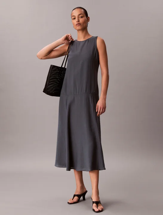 CK JEANS Đầm Nữ Voile Maxi Dress