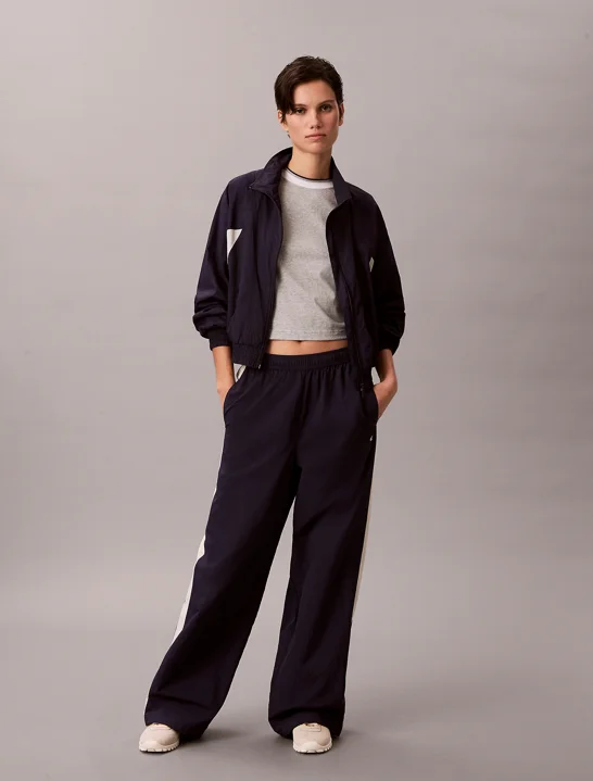CK JEANS Quần Dài Nữ Relaxed Nylon Track Pants