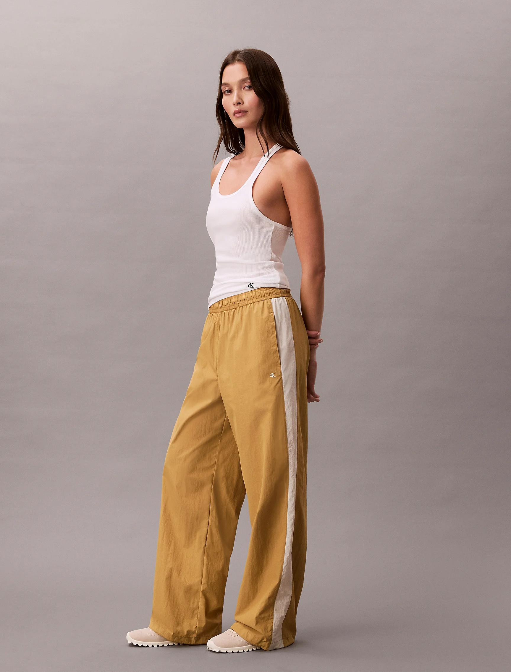CK JEANS Quần Dài Nữ Relaxed Nylon Track Pants