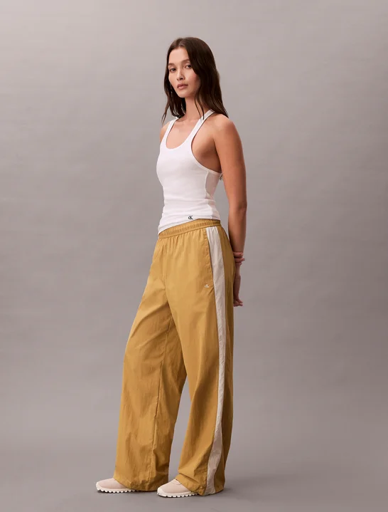 CK JEANS Quần Dài Nữ Relaxed Nylon Track Pants