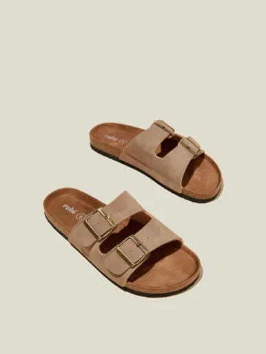 COTTON ON RUBI Dép Quai Ngang Nữ-Rex Double Buckle Slide