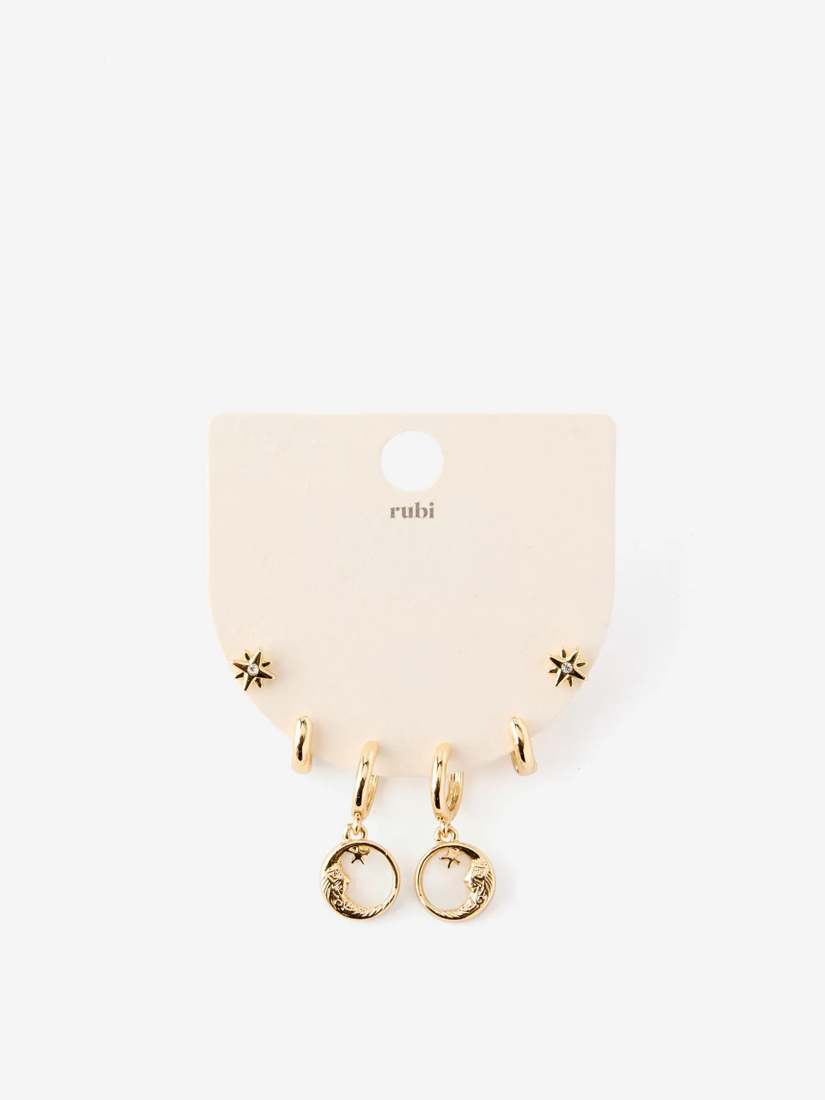 COTTON ON RUBI Bộ 3 Bông Tai Nữ - 3Pk Mid Earring