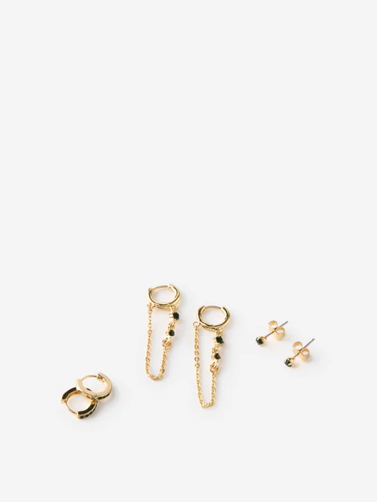 COTTON ON RUBI Bộ 3 Bông Tai Nữ - 3Pk Mid Earring