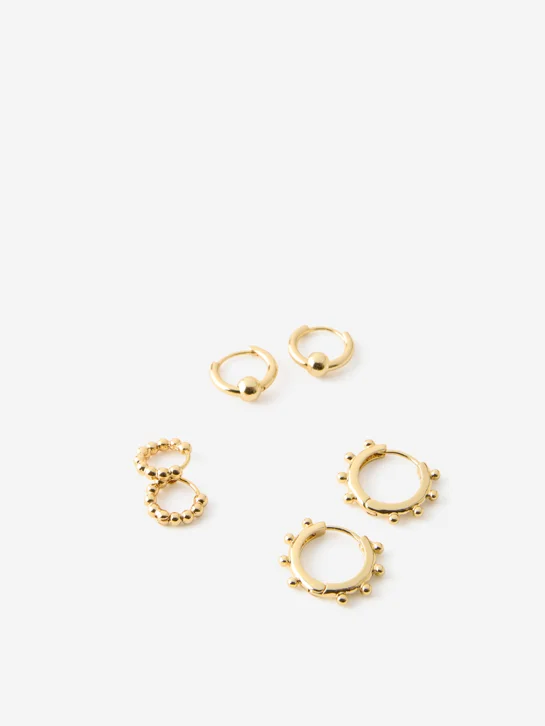 COTTON ON RUBI Bộ 3 Bông Tai Nữ - 3Pk Mid Earring