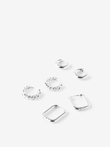 COTTON ON RUBI Bộ 3 Bông Tai Nữ - 3Pk Mid Earring