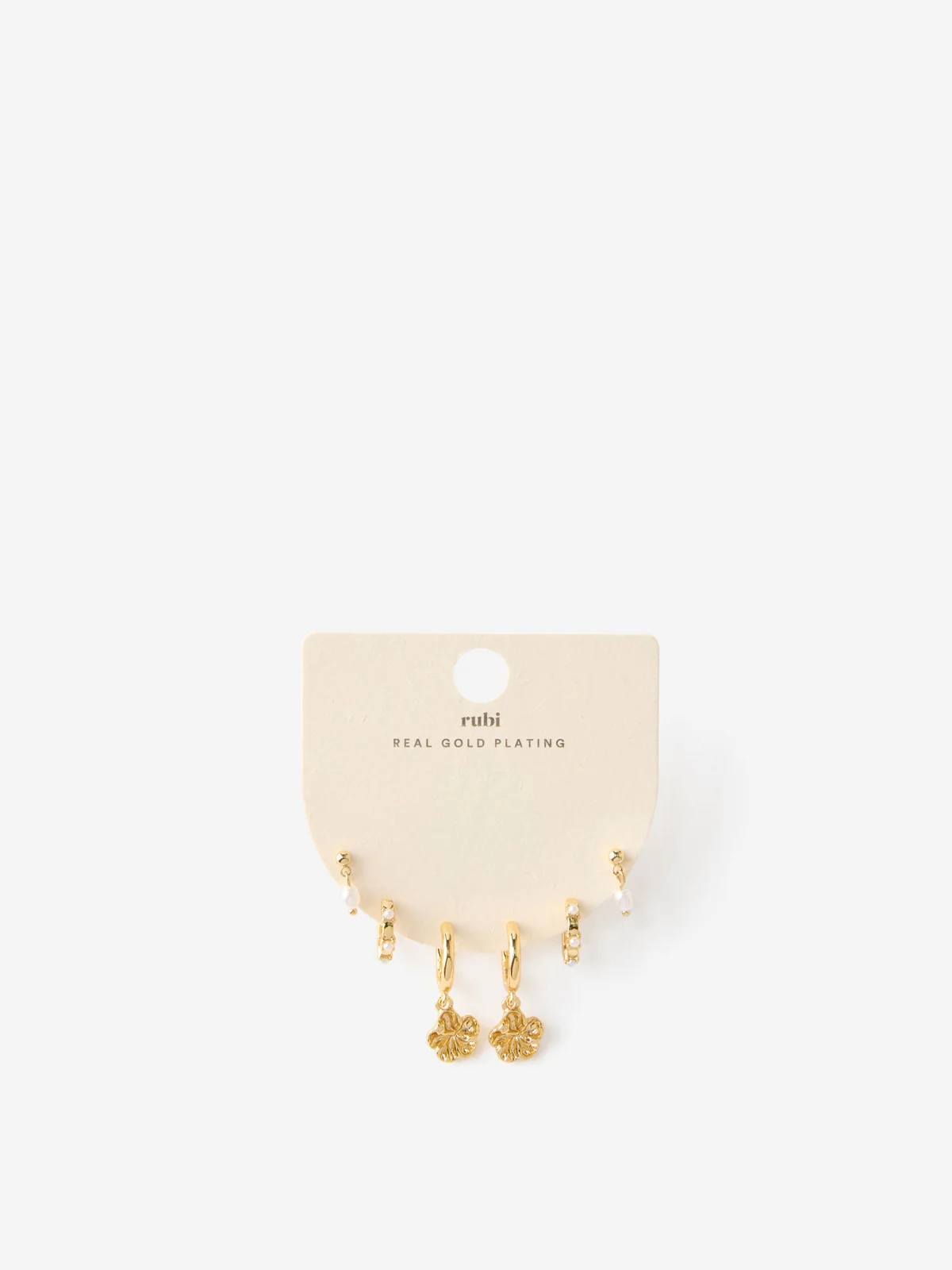 COTTON ON RUBI Bộ 3 Bông Tai Nữ - 3Pk Mid Earring