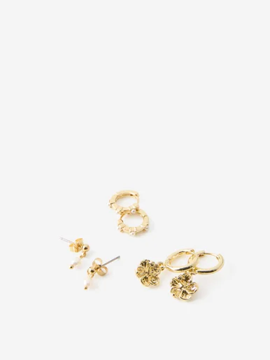COTTON ON RUBI Bộ 3 Bông Tai Nữ - 3Pk Mid Earring