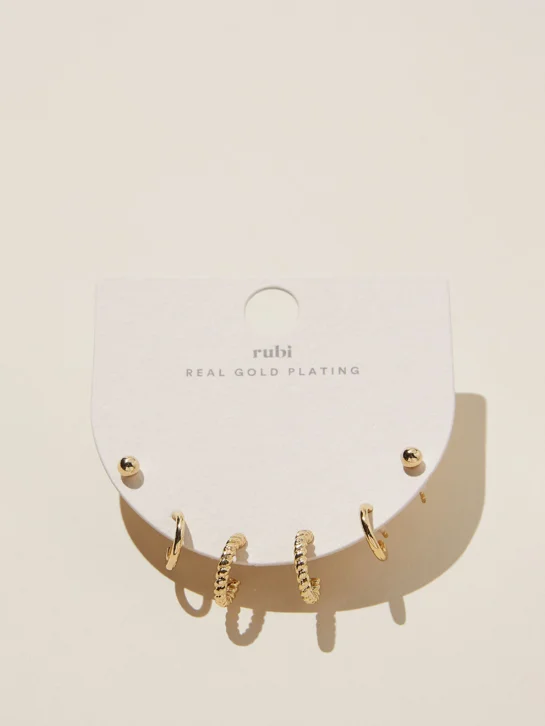 COTTON ON RUBI Bộ 3 Bông Tai Nữ-3Pk Small Earring