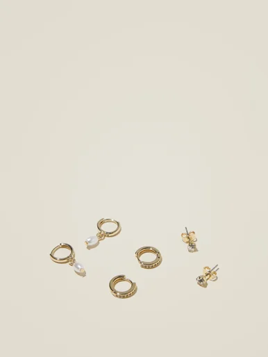 COTTON ON RUBI Bộ 3 Bông Tai Nữ-3Pk Small Earring