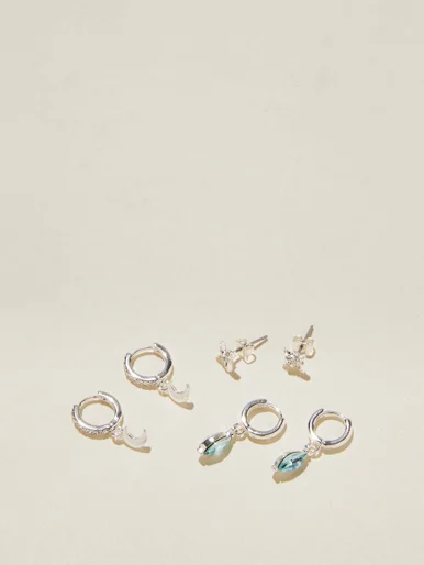 COTTON ON RUBI Bộ 3 Bông Tai Nữ-3Pk Small Earring