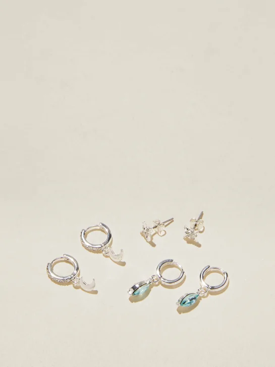 COTTON ON RUBI Bộ 3 Bông Tai Nữ-3Pk Small Earring