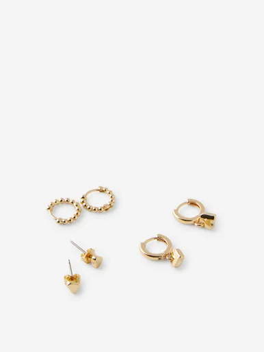COTTON ON RUBI Bộ 3 Bông Tai Nữ - 3Pk Small Earring