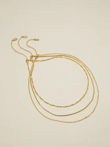 COTTON ON RUBI Bộ 3 Dây Chuyền Nữ - 3Pk Fine Chain Necklace