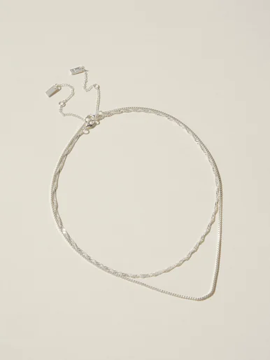 COTTON ON RUBI Bộ 2 Dây Chuyền Nữ-2Pk Fine Chain Necklace