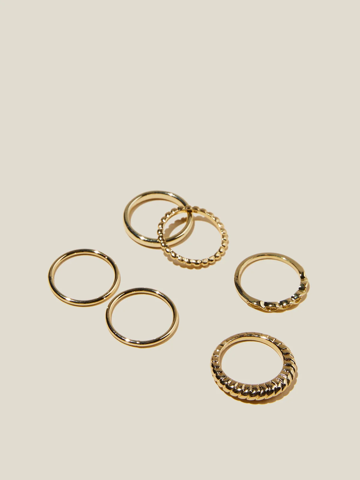 COTTON ON RUBI Bộ 5 Nhẫn Nữ-Multipack Rings