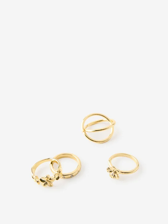 COTTON ON RUBI Bộ 4 Nhẫn Nữ - Multipack Rings