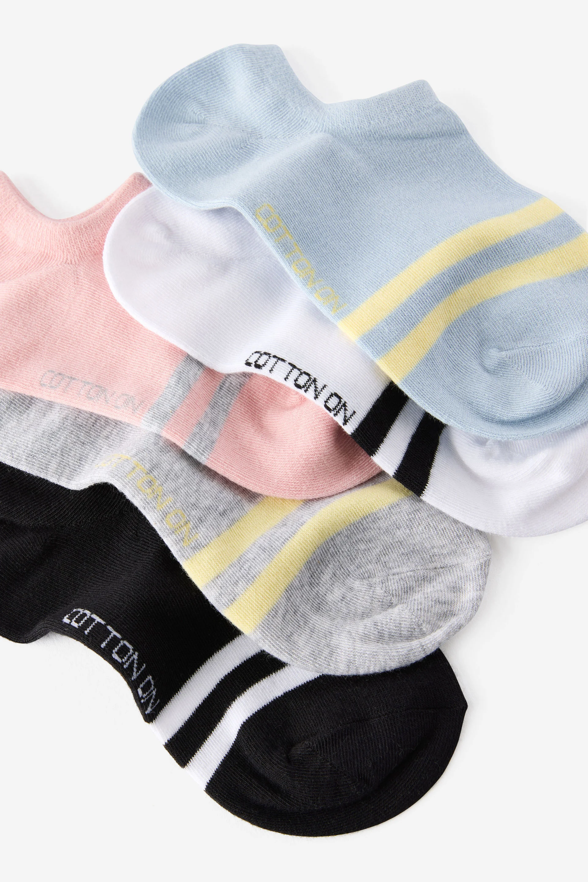 COTTON ON RUBI Bộ 5 Đôi Vớ Ngắn Nữ - 5Pk Sports Low Cut Sock
