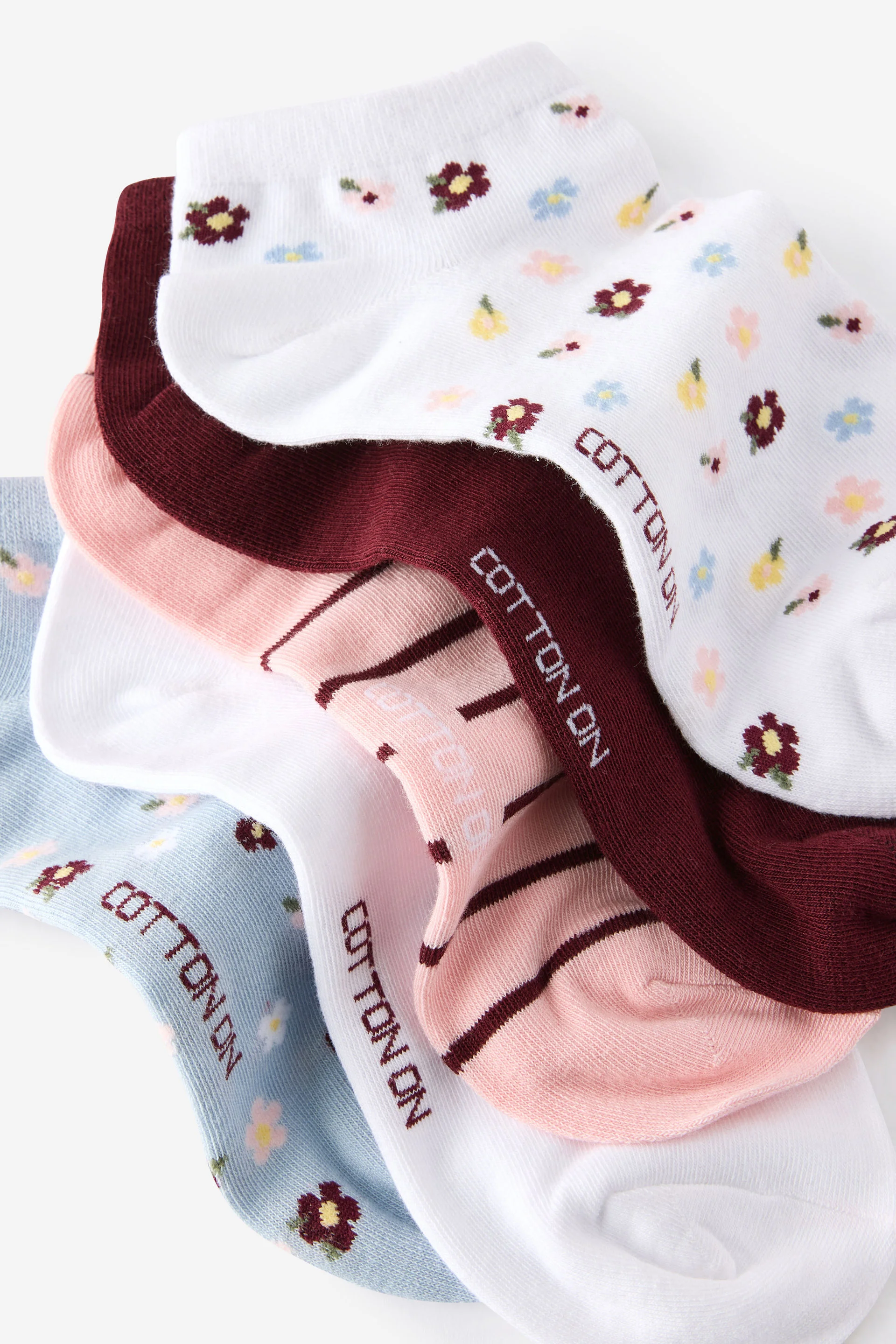 COTTON ON RUBI Bộ 5 Đôi Vớ Ngắn Nữ - 5Pk Ankle Sock