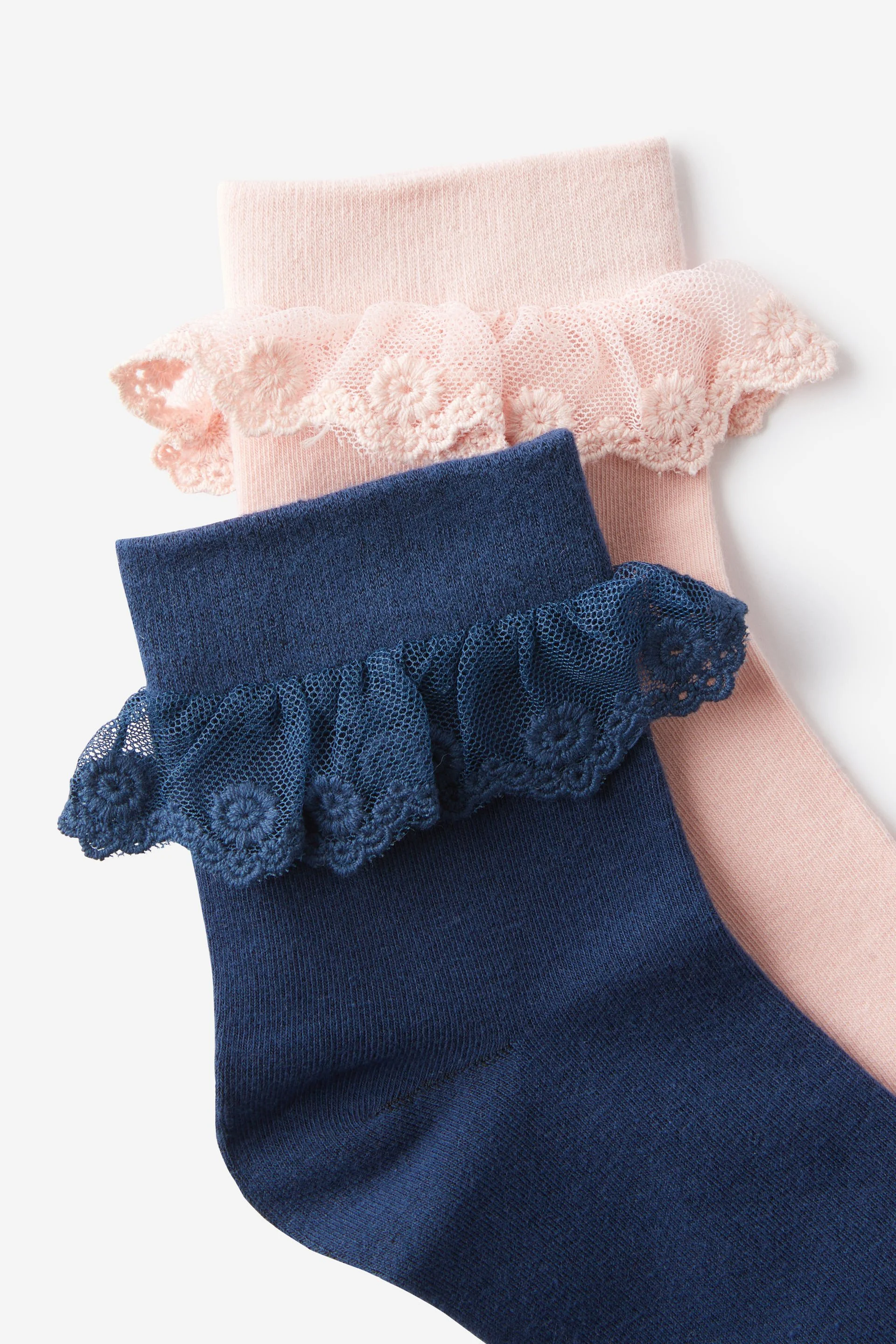 COTTON ON RUBI Bộ 2 Vớ Ngắn-The Perfect Pair Pretty Frill