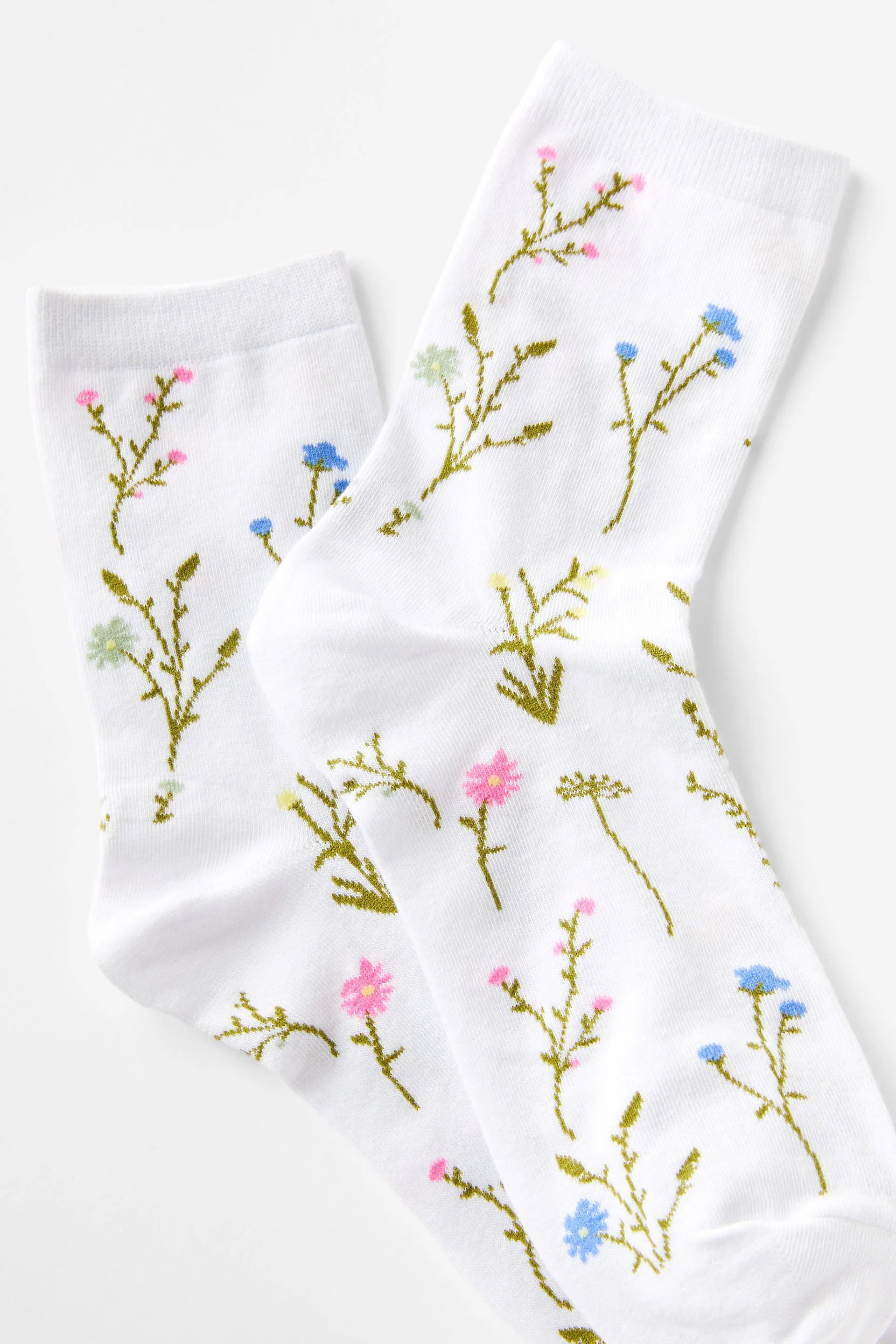 COTTON ON RUBI Vớ Dài-Floral Crew Sock